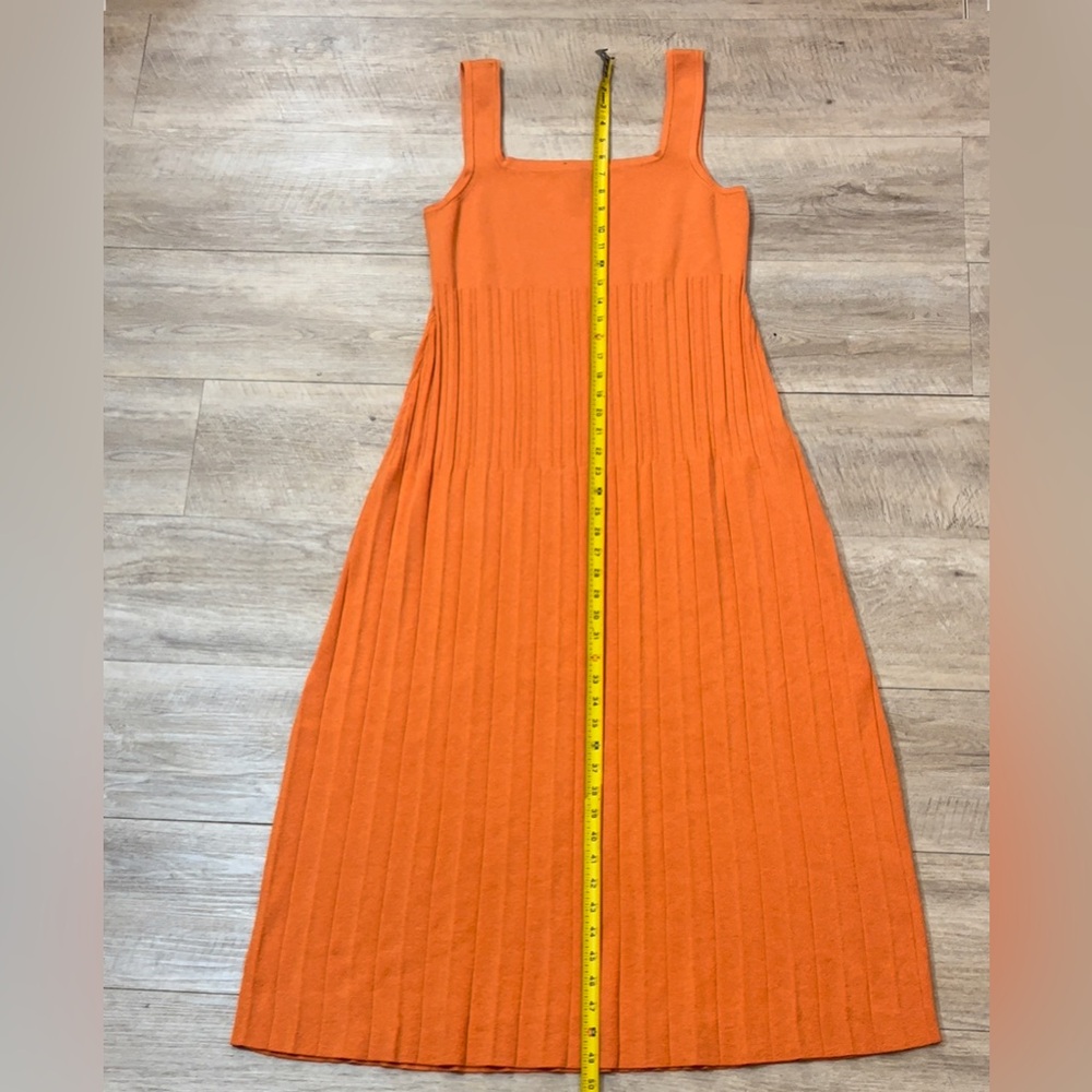 Ann Taylor Square Neck Pleated Sweater Tank Midi Dress Size XL - Picture 7 of 8